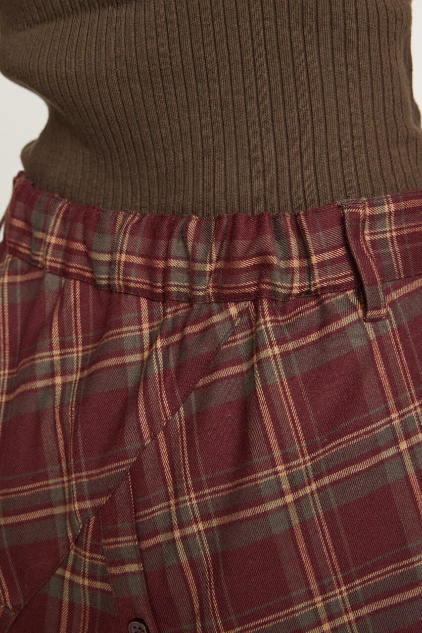 SLY「PLAID FLARE DESIGN スカート」|スカート|