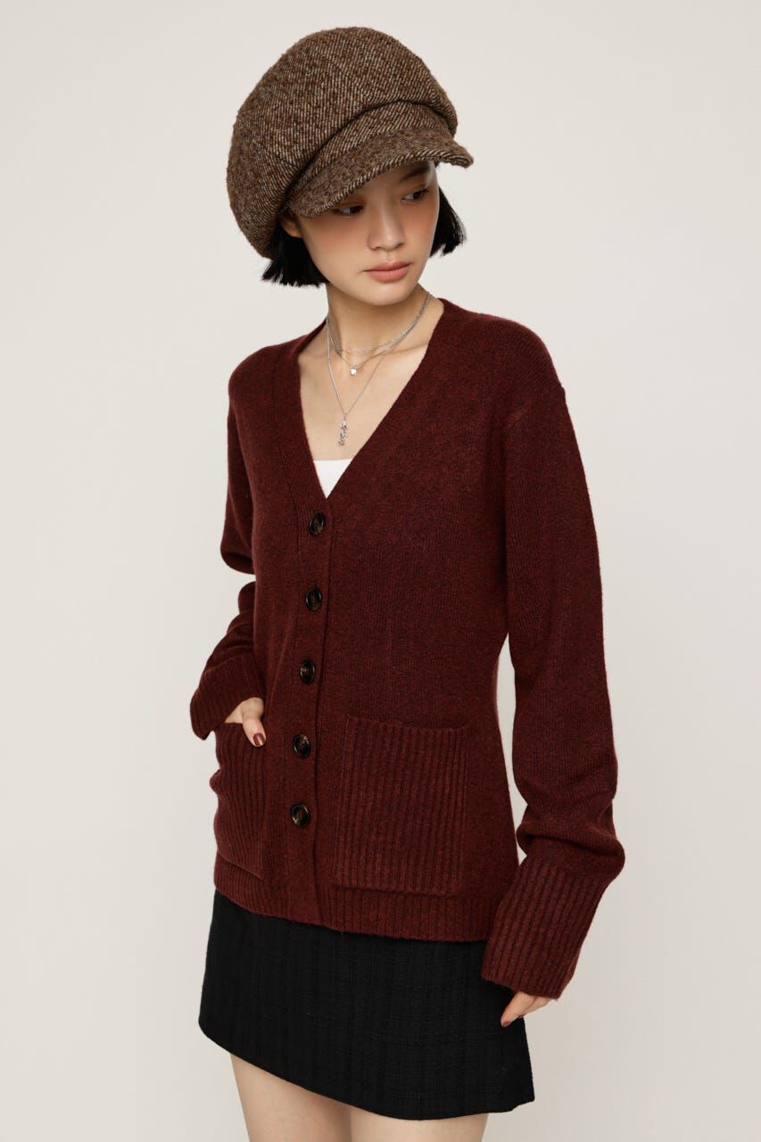SLY「V NECK BUTTON カーディガン」|カーディガン|