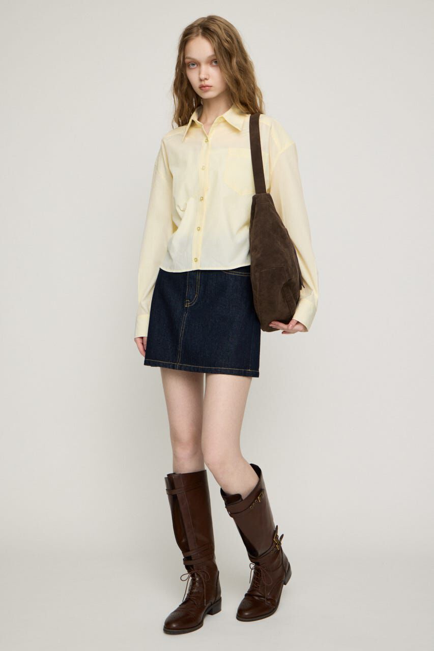 SLY「BACK DRAPE HEM シャツ」|シャツ・ブラウス|