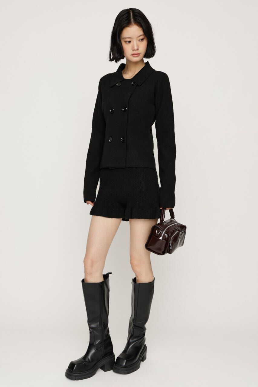 SLY「DOUBLE BUTTON KNIT ジャケット」|カーディガン|