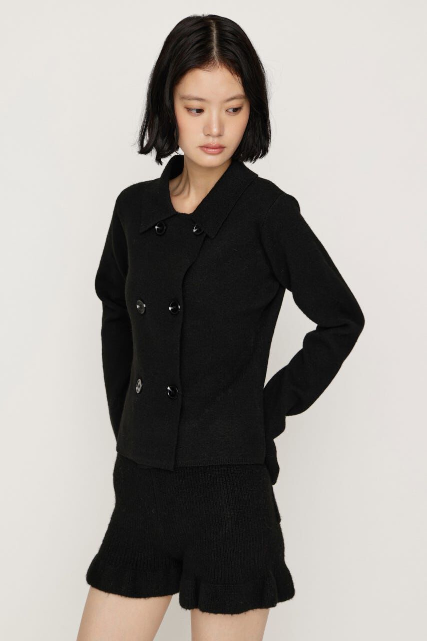SLY「DOUBLE BUTTON KNIT ジャケット」|カーディガン|
