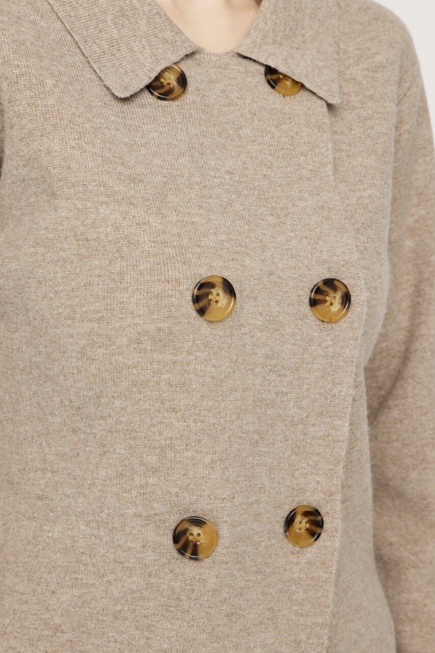 SLY「DOUBLE BUTTON KNIT ジャケット」|カーディガン|