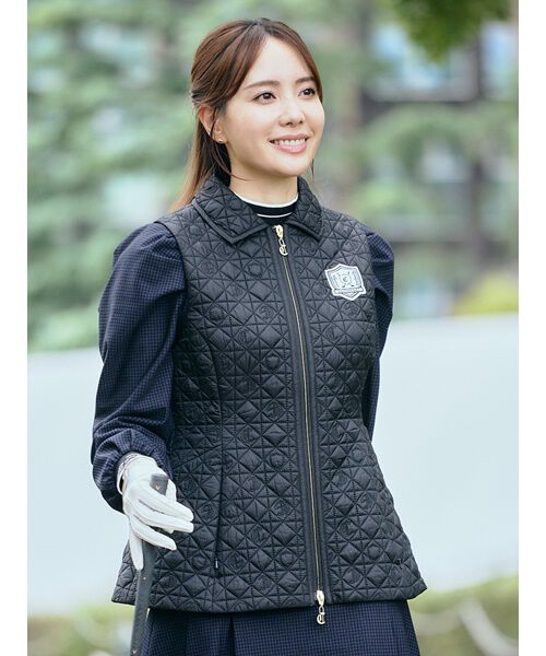 CELFORD「【CELFORD GOLF】　バリエーションペプラムベスト」|その他|BLK