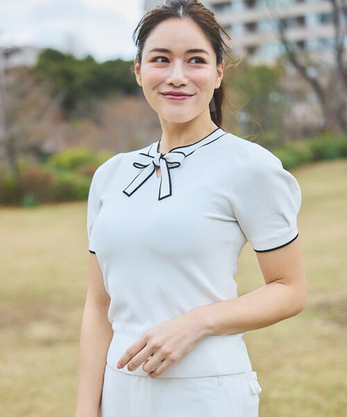 CELFORD「【CELFORD GOLF】ロゴポイントボウタイニットプルオーバ」|その他|