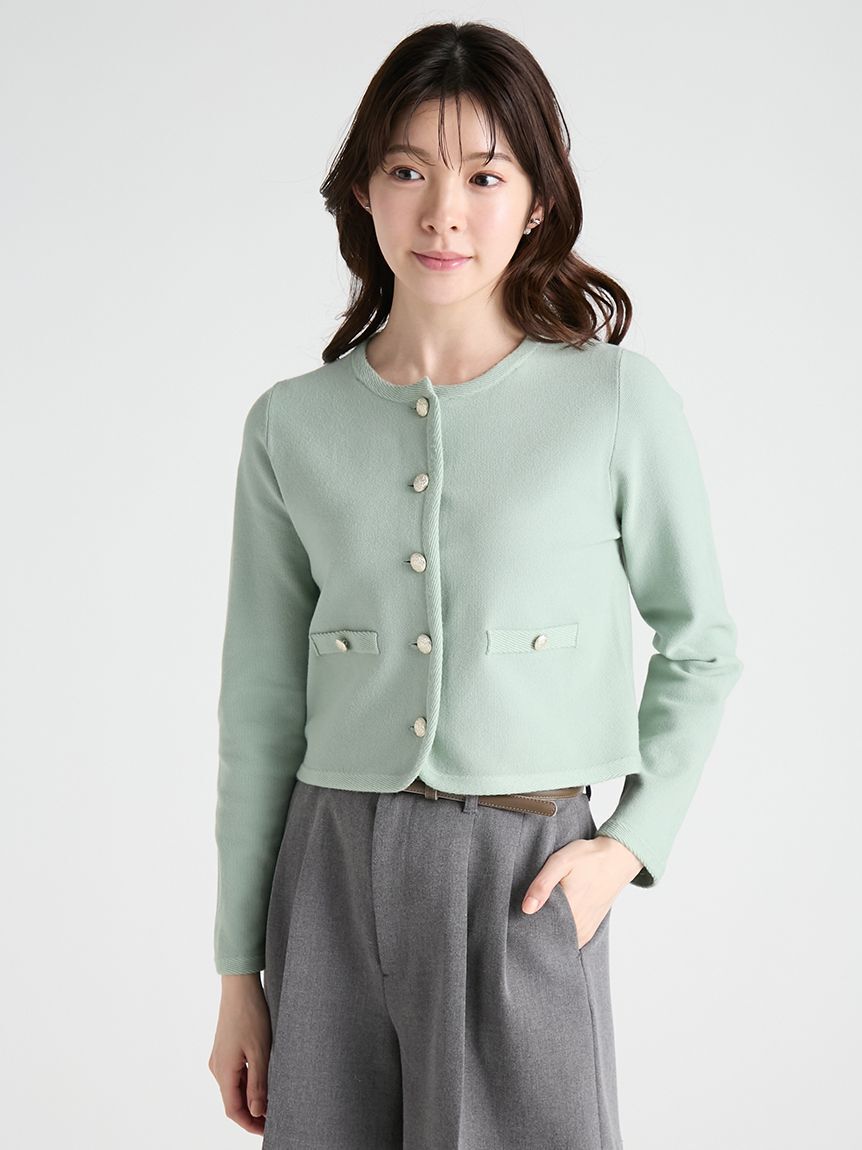 CELFORD「【WASHABLE】フリルデタッチャブルカーディガン」|カーディガン|