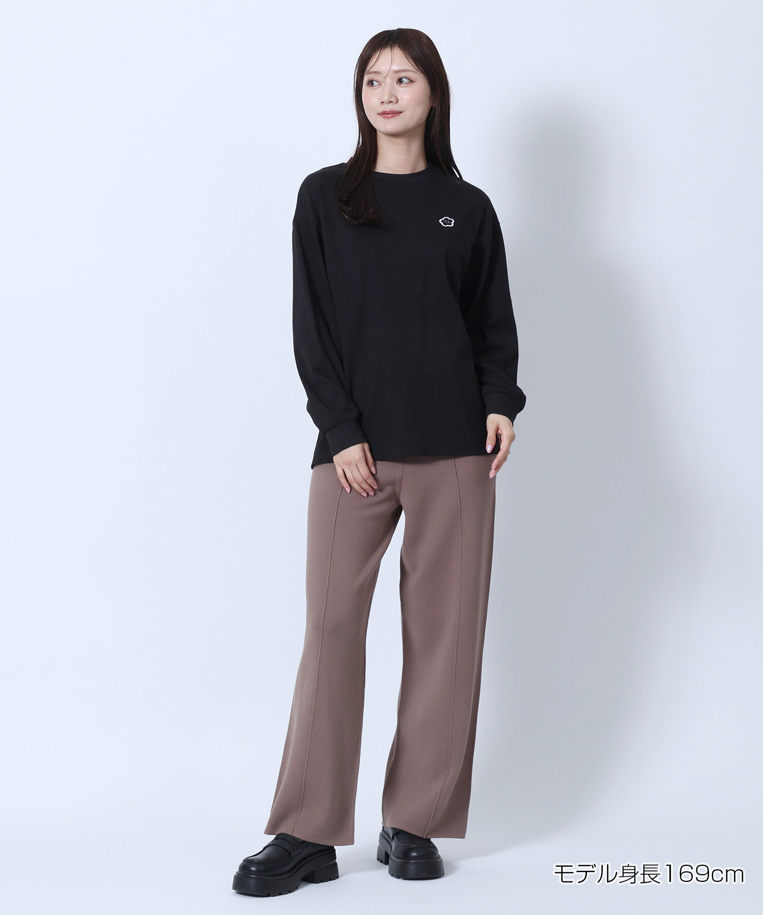 MARY QUANT「デイジーワッペンロング Tシャツ」|Tシャツ・カットソー|