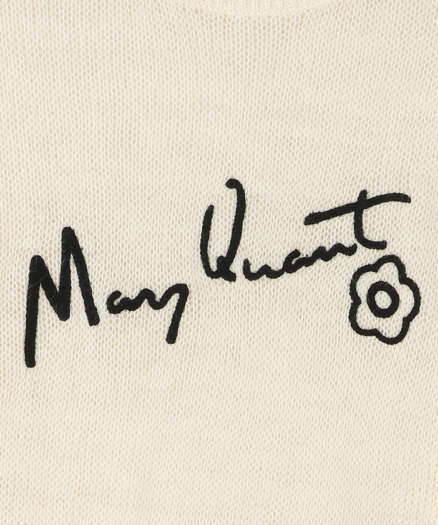 MARY QUANT「サインロゴシアーニット プルオーバー」|Tシャツ・カットソー|