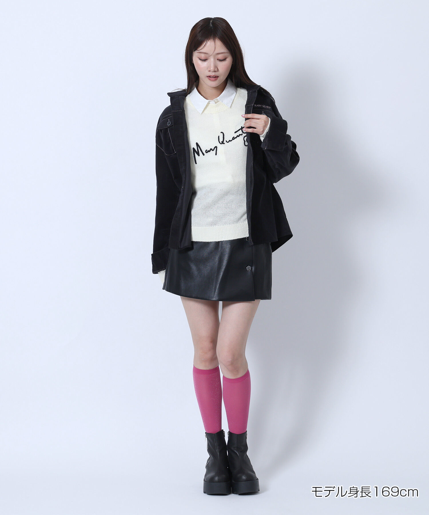 MARY QUANT「サインロゴシアーニット プルオーバー」|Tシャツ・カットソー|