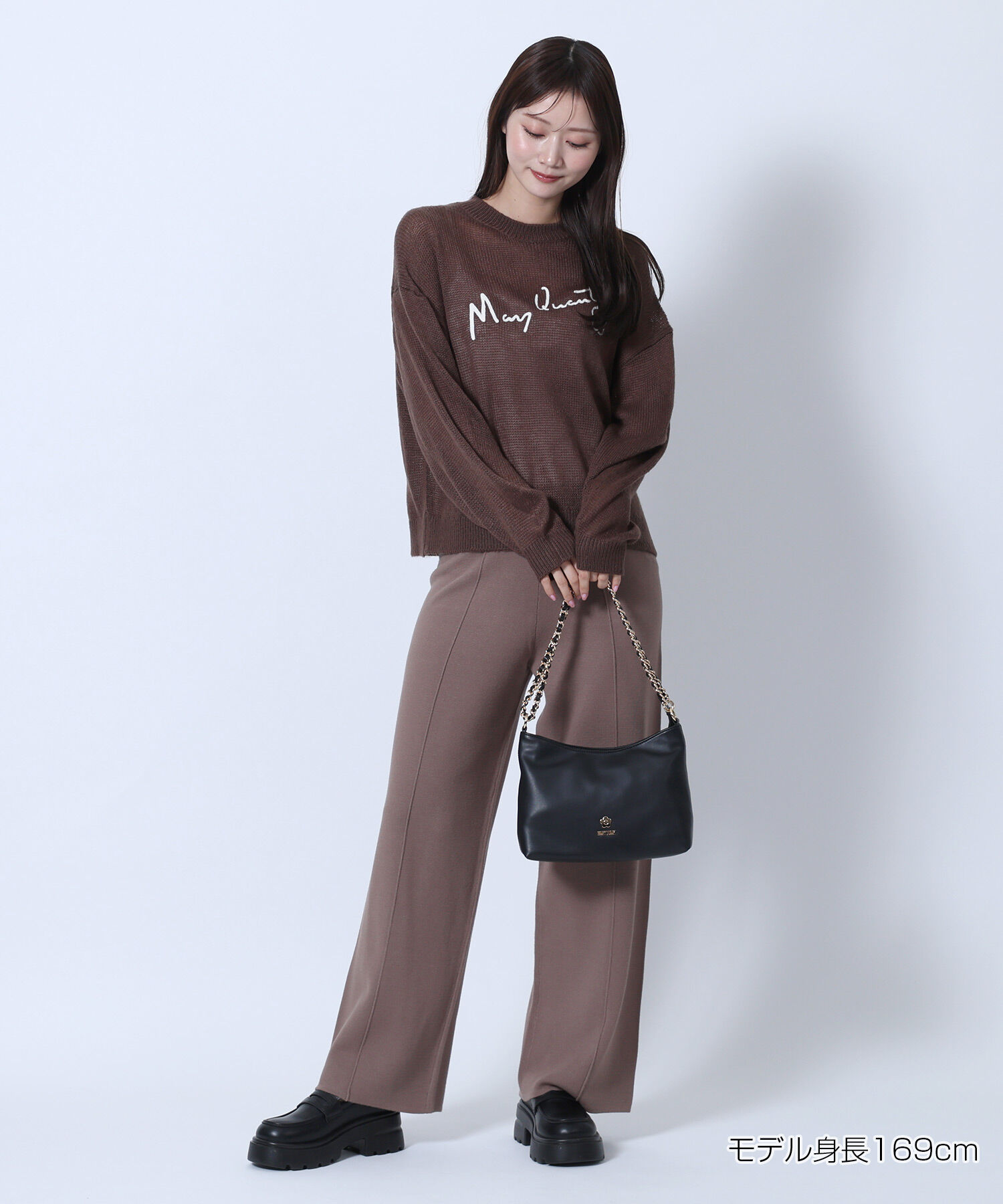 MARY QUANT「サインロゴシアーニット プルオーバー」|Tシャツ・カットソー|