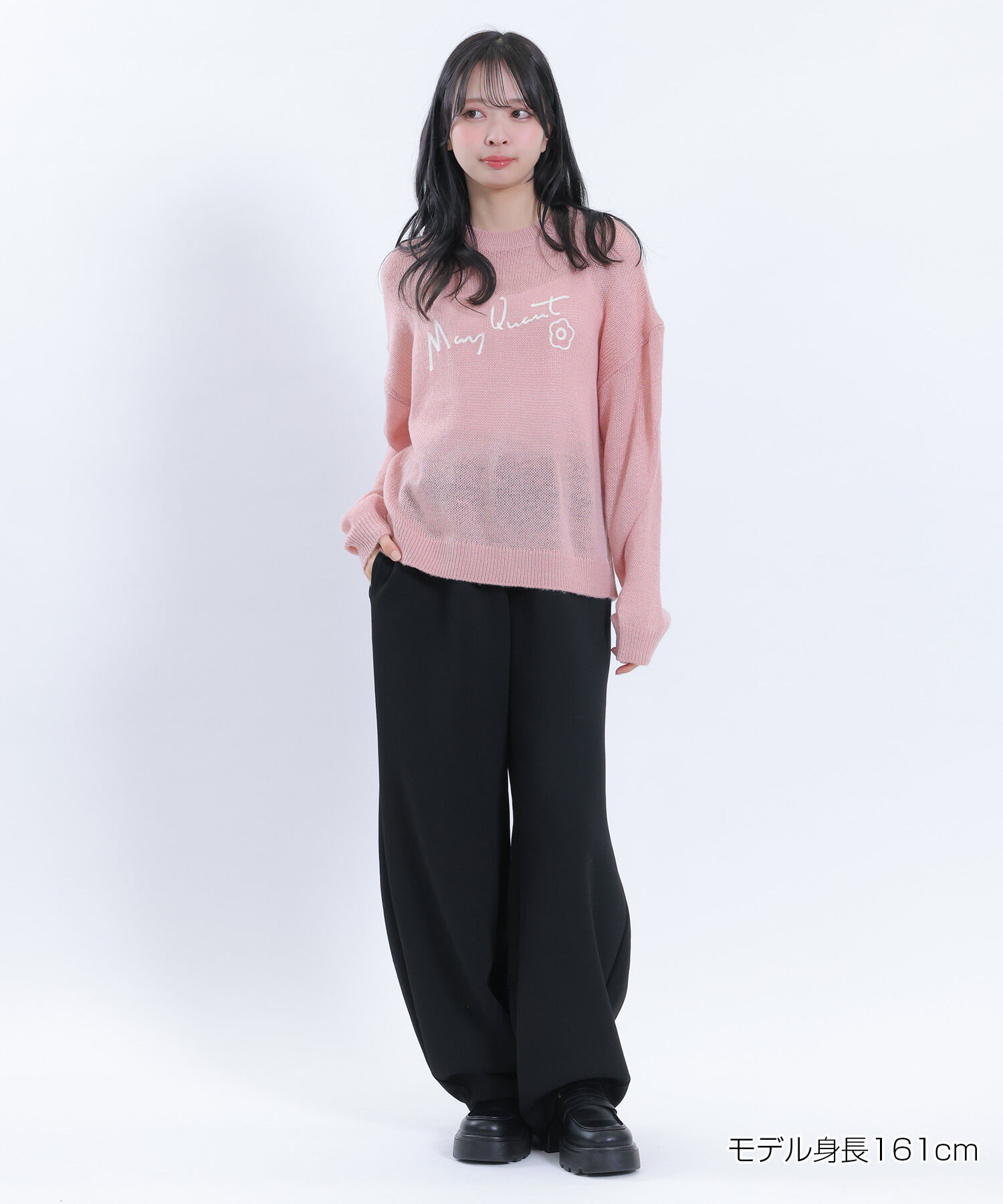 MARY QUANT「サインロゴボンディング パンツ」|スラックス|
