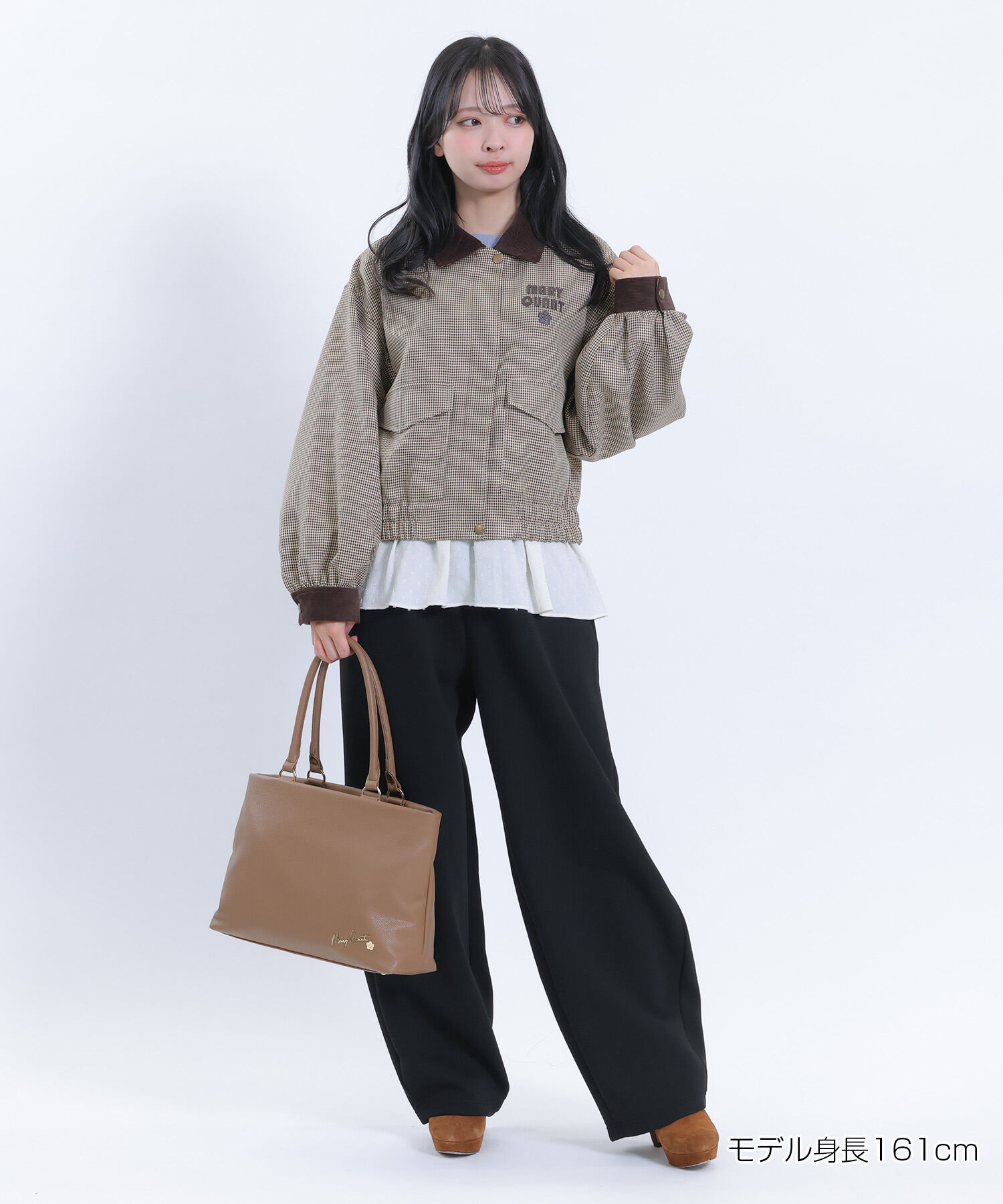MARY QUANT「サインロゴボンディング パンツ」|スラックス|