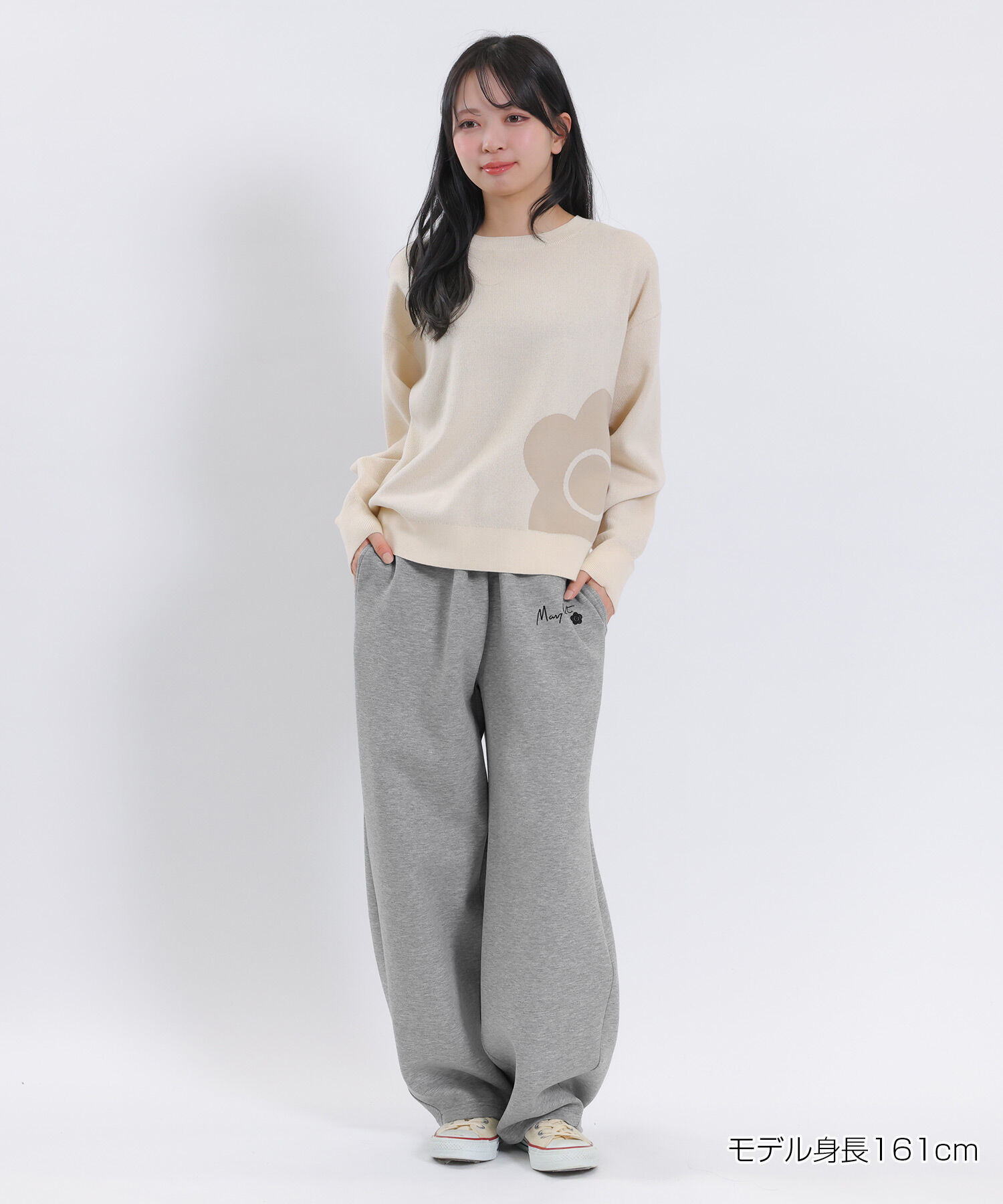 MARY QUANT「サインロゴボンディング パンツ」|スラックス|