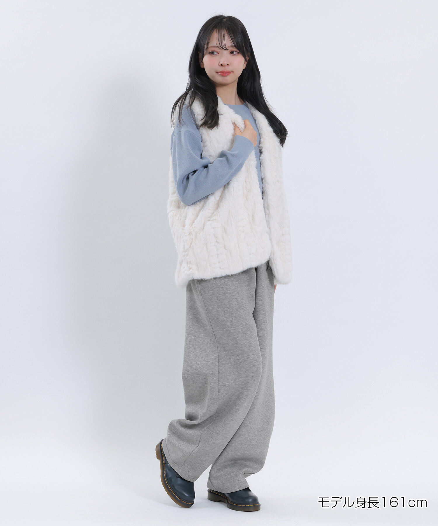 MARY QUANT「サインロゴボンディング パンツ」|スラックス|