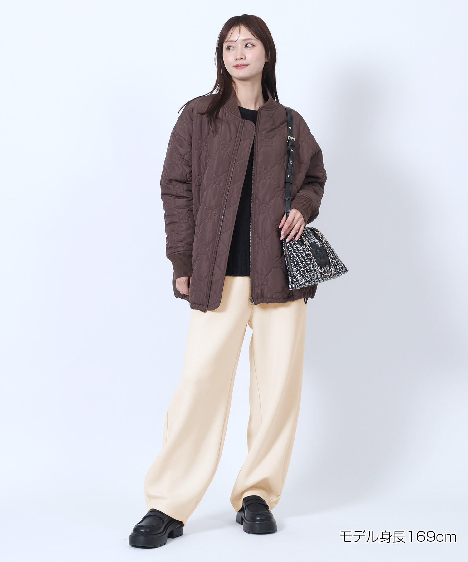 MARY QUANT「サインロゴボンディング パンツ」|スラックス|