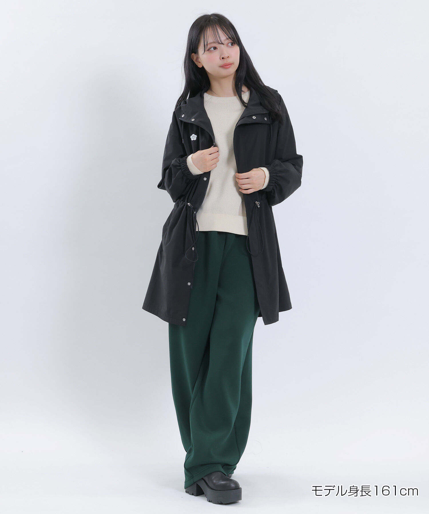 MARY QUANT「サインロゴボンディング パンツ」|スラックス|