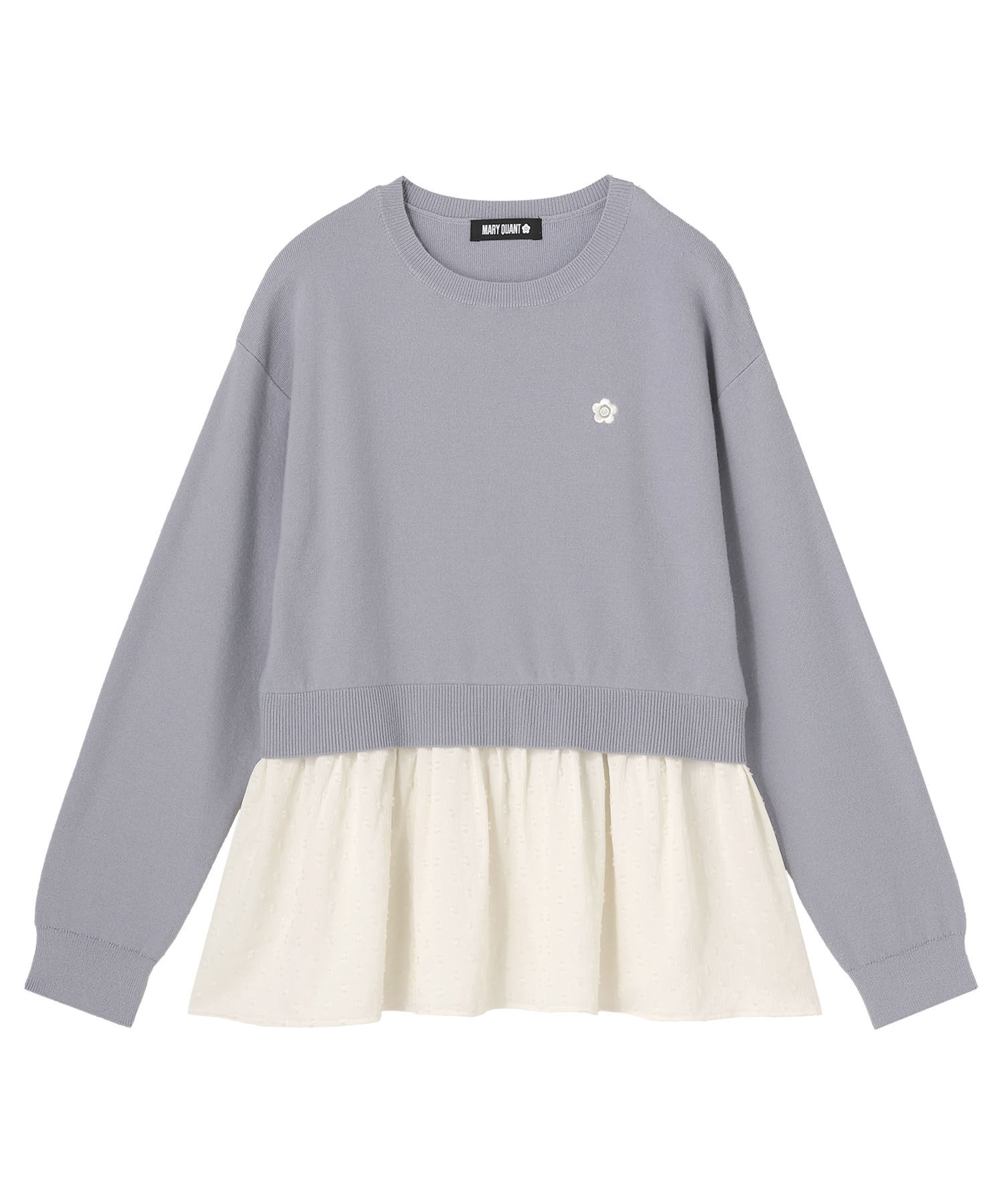 MARY QUANT「ドッキングペプラムニット プルオーバー」|Tシャツ・カットソー|
