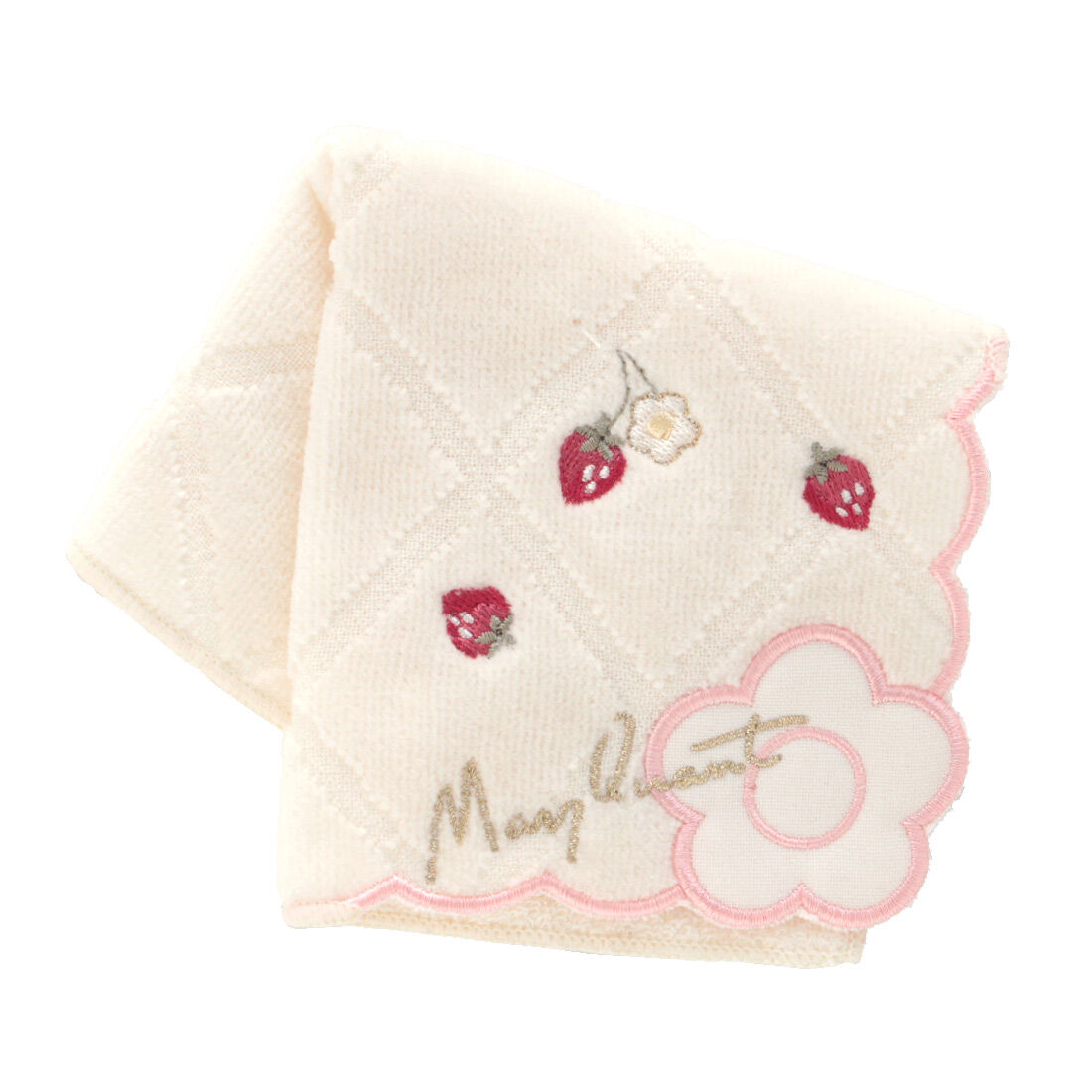 MARY QUANT「MARY QUANT ミニタオルハンカチ＜イチゴスカラップ＞」|タオル|