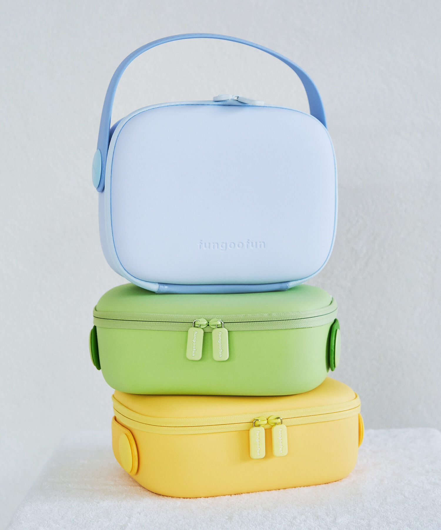 fungoofun「【WEB限定】EVAミラー付きポーチ/G-0024 ポーチ 人気 売れてる トレンド」|ハンドバッグ|BLUE