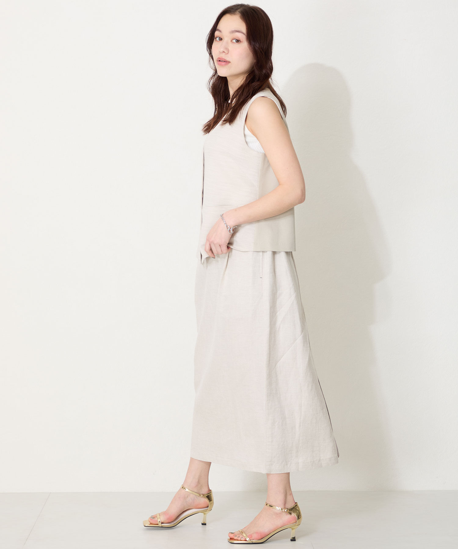 ORiental TRaffic「【WEB限定】ナローストラップヒールサンダル/31292 サンダル 人気 売れてる トレンド ヒール6.5cm」|サンダル|