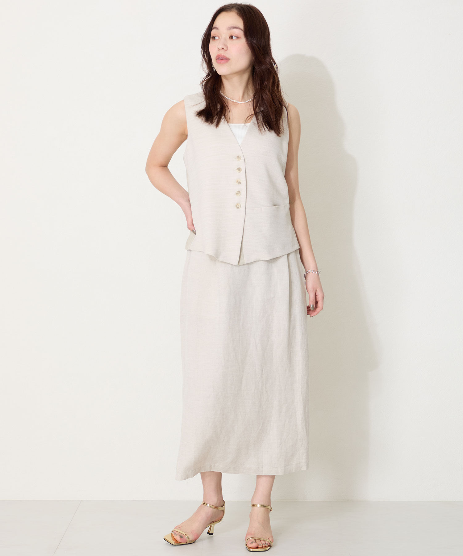 ORiental TRaffic「【WEB限定】ナローストラップヒールサンダル/31292 サンダル 人気 売れてる トレンド ヒール6.5cm」|サンダル|