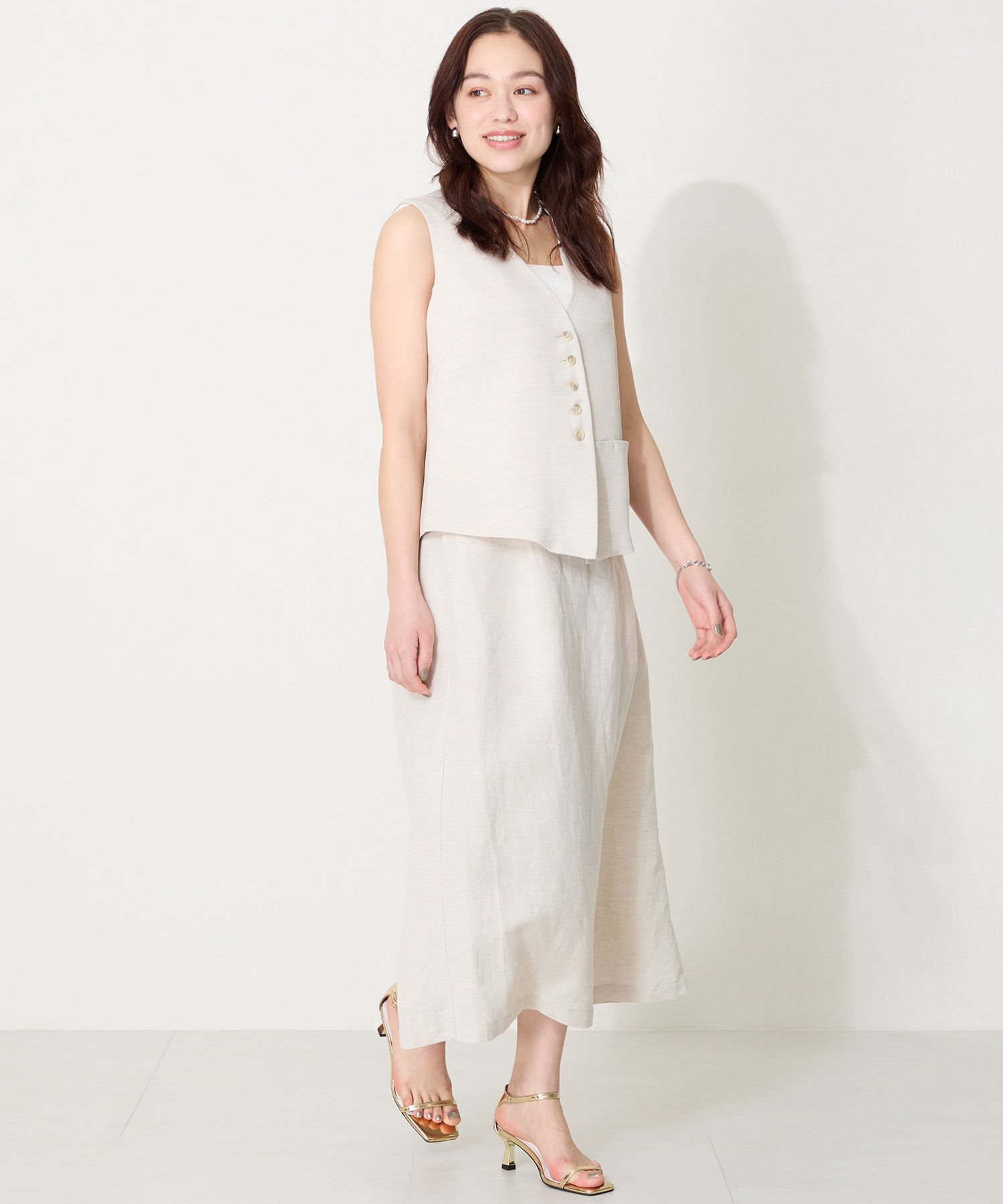 ORiental TRaffic「【WEB限定】ナローストラップヒールサンダル/31292 サンダル 人気 売れてる トレンド ヒール6.5cm」|サンダル|