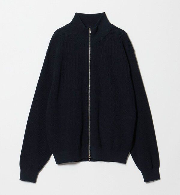 UNITED ARROWS「アイビー ポリエステル/ウール ドライバーズニット」|カーディガン|NAVY