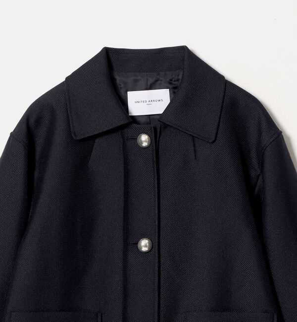 UNITED ARROWS「T/W ショート ジャケット」|ステンカラーコート|