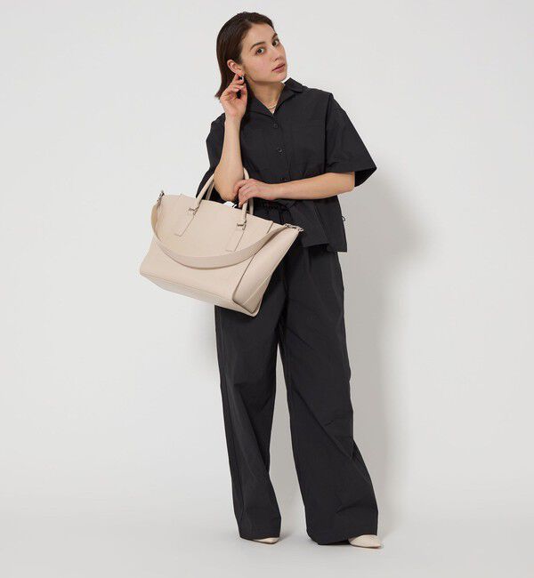 UNITED ARROWS green label relaxing「【WEB限定】トラペーズ ワイドベルト トートバッグ / A4 / 通勤」|トートバッグ|
