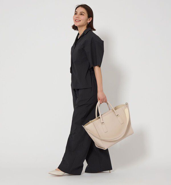 UNITED ARROWS green label relaxing「【WEB限定】トラペーズ ワイドベルト トートバッグ / A4 / 通勤」|トートバッグ|