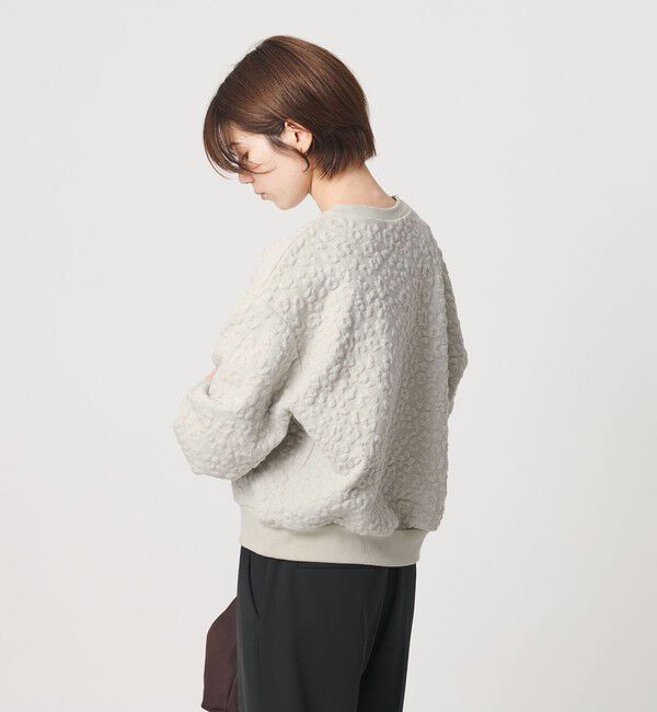 BEAUTY&YOUTH UNITED ARROWS「フラワーレオパード ジャガード クルーネック プルオーバー」|Tシャツ・カットソー|