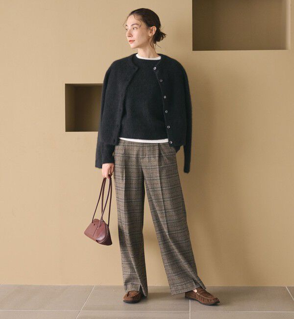 BEAUTY&YOUTH UNITED ARROWS「フォックスカシミヤブレンド クルーネック ニットプルオーバー」|ニット・セーター|