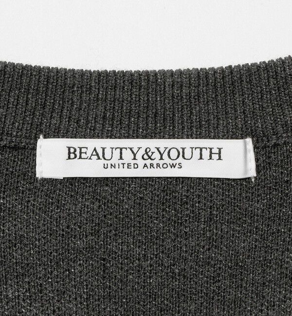 BEAUTY&YOUTH UNITED ARROWS「ロゴクルーネック ニットプルオーバー ウォッシャブル」|ニット・セーター|