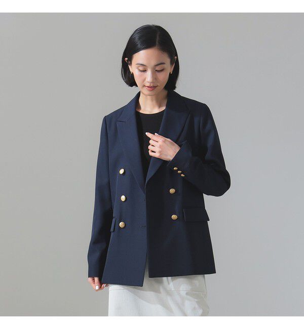 Demi-Luxe BEAMS 「ドライギャバジン ６ボタン ダブルジャケット」|ダッフルコート|