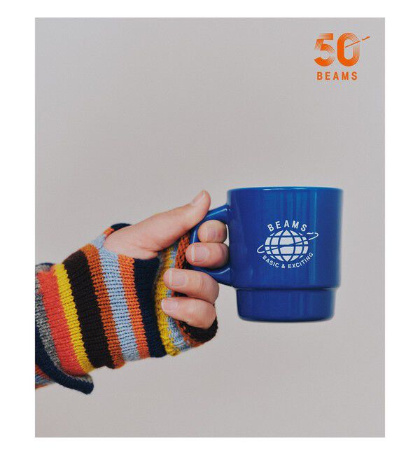 bPr BEAMS「【別注】Fire-King &times; BEAMS / ADVERTISING MUG」|食器・キッチングッズ|BLUE