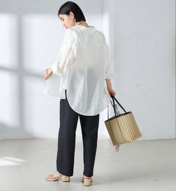SHIPS for women「〈手洗い可能〉IMPERIAL LINEN オーバー シャツ」|シャツ・ブラウス|