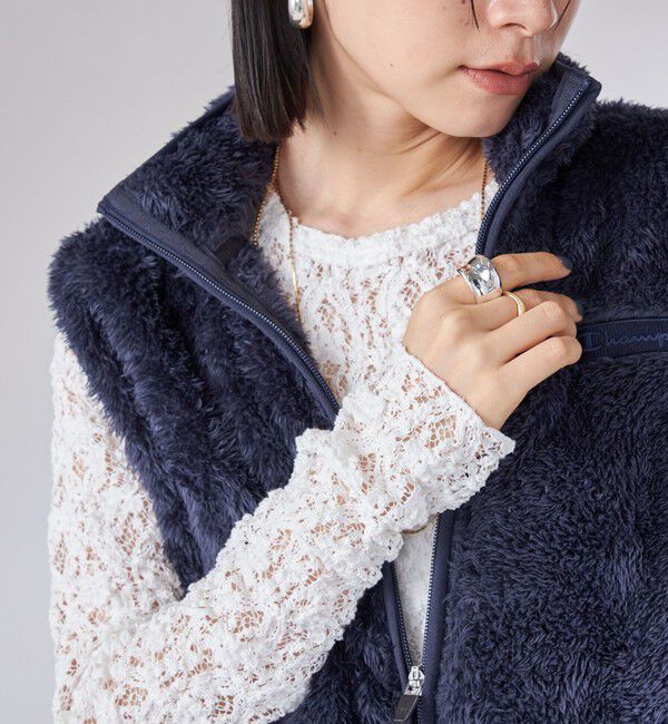 SHIPS for women「〈手洗い可能〉ラッセル レース クルーネック カットソー」|Tシャツ・カットソー|
