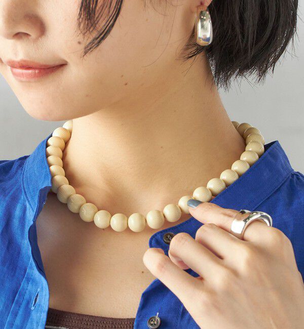 SHIPS for women「アース カラー ビーズ ネックレス」|ネックレス|