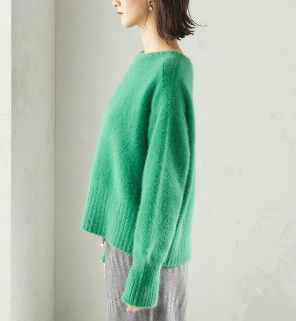 SHIPS for women「〈手洗い可能〉フォックス クルーネック ニット プルオーバー」|ニット・セーター|