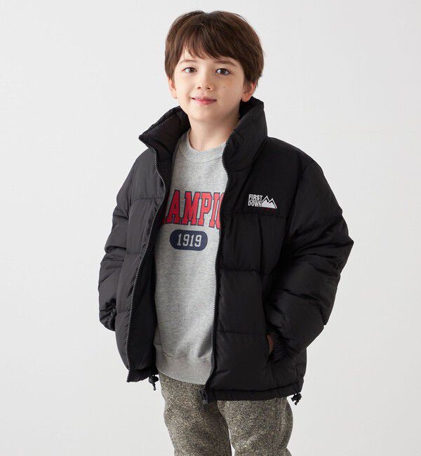 SHIPS any「【SHIPS any別注】FIRST DOWN:〈洗濯機可能〉リバーシブル バブル ダウン ジャケット <KIDS>◆」|ダウン|