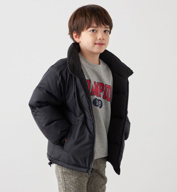 SHIPS any「【SHIPS any別注】FIRST DOWN:〈洗濯機可能〉リバーシブル バブル ダウン ジャケット <KIDS>◆」|ダウン|