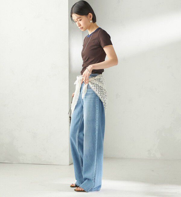 SHIPS for women「【SHIPS別注】BINDU: レース トライアングル スカーフ」|バンダナ・スカーフ|