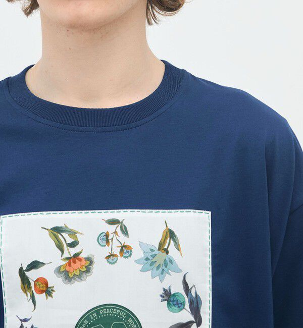 CABaN「CABaN スビンコットン フラワーサークルプリントＴシャツ」|Tシャツ・カットソー|