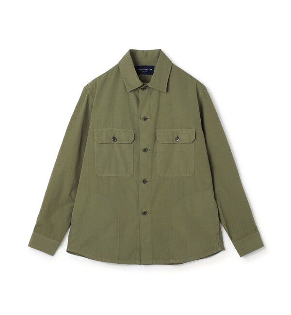 TOMORROWLAND MENS「スビンコットン ダブルポケット シャツブルゾン」|シャツ・ブラウス|57 カーキ