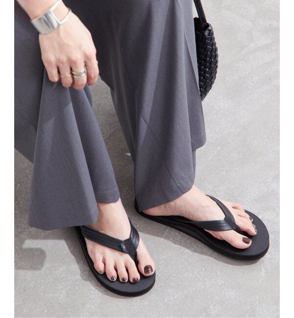 JOURNAL STANDARD「別注【RAINBOW SANDALS】 MEDIUM STRAP SINGLE」|サンダル|ブラック