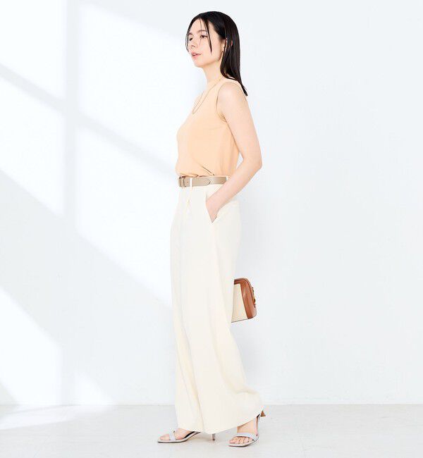 NOLLEY'S sophi「《手洗い可能》マルチファンクションハイネックノースリーブプルオーバー」|ニット・セーター|