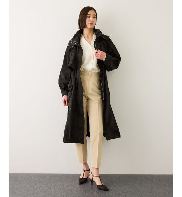 ROPE「【撥水】タフタフーデッドロング丈スプリングコート」|その他|