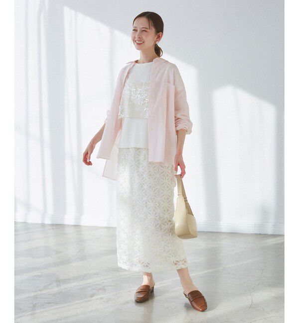 Rope&rsquo;Picnic「【接触冷感・通気性】お着軽シャツシリーズ/綿ボイルバックタックシャツ」|シャツ・ブラウス|