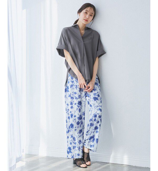 Rope&rsquo;Picnic「【UVカット・接触冷感・イージーケア】スキッパーシャツブラウス」|シャツ・ブラウス|