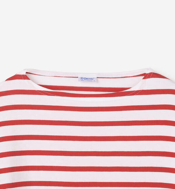 ORCIVAL「ORCIVAL | コットンレジェ ボートネック ボーダーTシャツ WOMEN」|Tシャツ・カットソー|