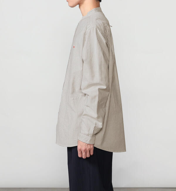 DANTON「DANTON | オックスフォード バンドカラーシャツ STRIPE MEN」|シャツ・ブラウス|